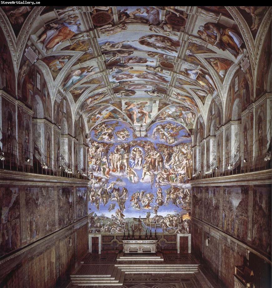 Michelangelo Buonarroti Sixtijnse chapel with the ceiling painting